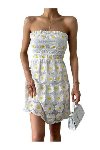 Daisy Embroidered Dress